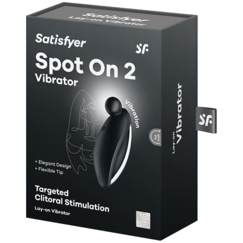SATISFYER - SPOT ON 2 BLACK LAY-ON VIBRATOR