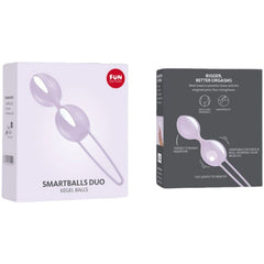FUN FACTORY - SMARTBALLS DUO PELVIC BALLS WHITE / PASTEL PURPLE