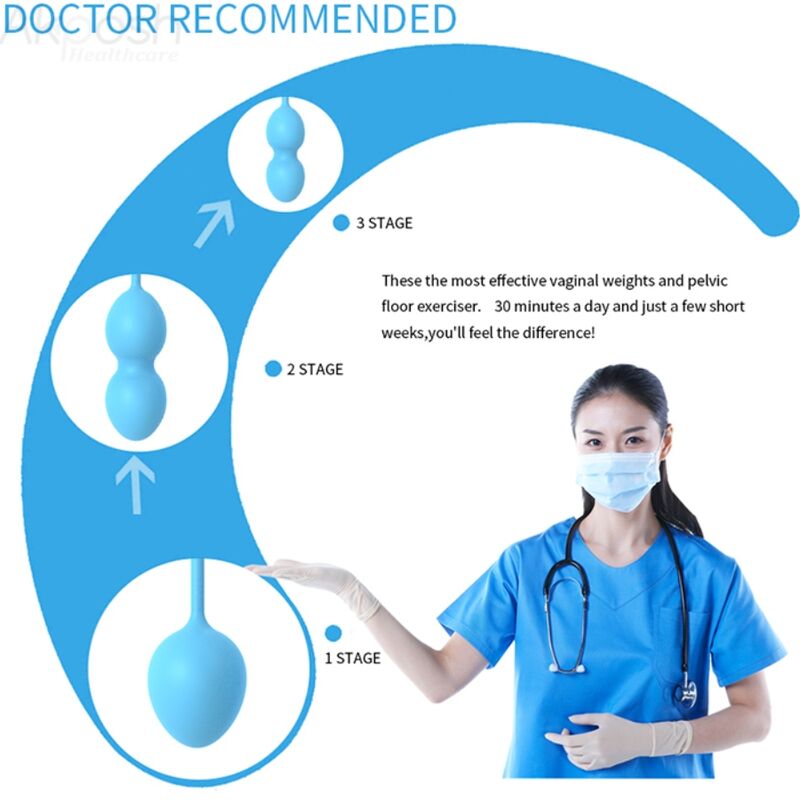 ARMONY - VAGINAL ANABIOSIS 3 LEVEL BLUE DUMBBELL
