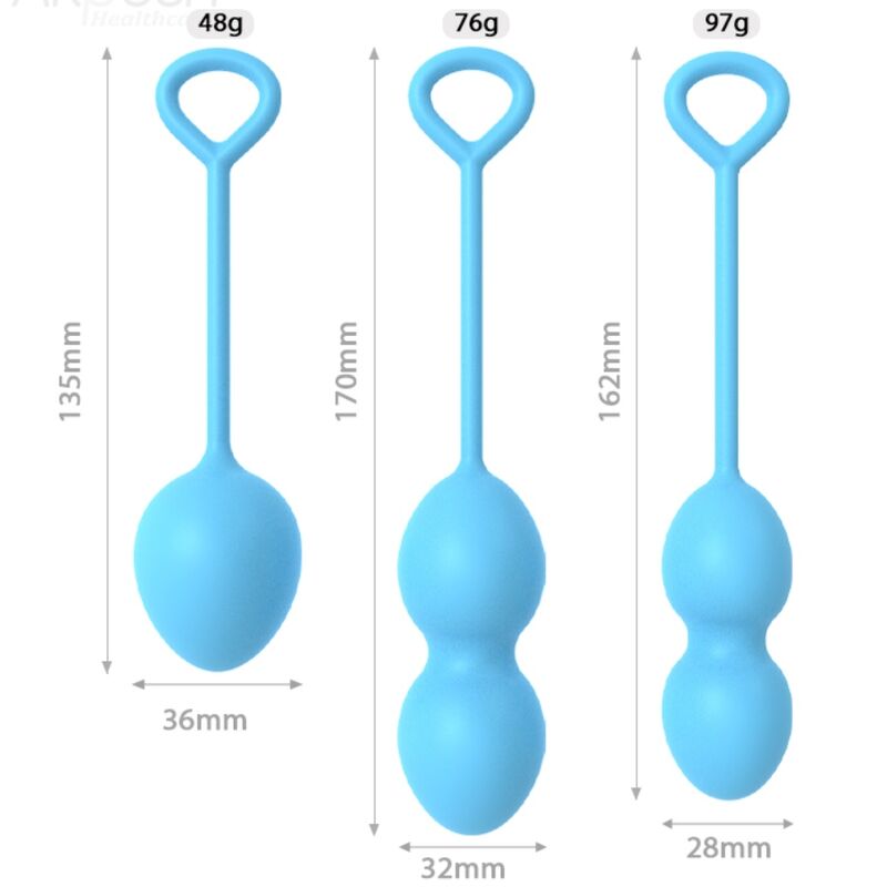 ARMONY - VAGINAL ANABIOSIS 3 LEVEL BLUE DUMBBELL