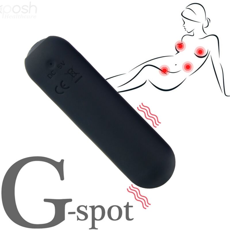 ARMONY - SPLASH JOIE BULLET SILICONE VIBRATOR REMOTE CONTROL 10 VIBRATIONS 75 X 19 CM BLACK