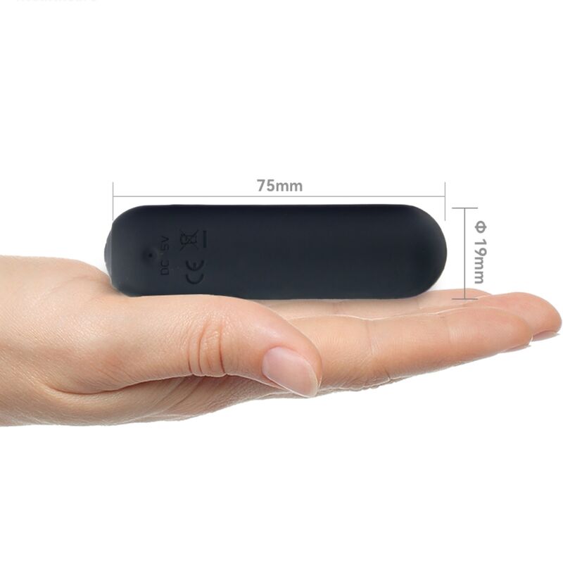 ARMONY - SPLASH JOIE BULLET SILICONE VIBRATOR REMOTE CONTROL 10 VIBRATIONS 75 X 19 CM BLACK