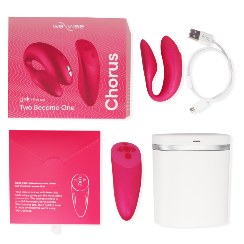 WE-VIBE - WE VIBE CHORUS VIBRATOR FOR COUPLES WITH SQUEEZE CONTROL PINK