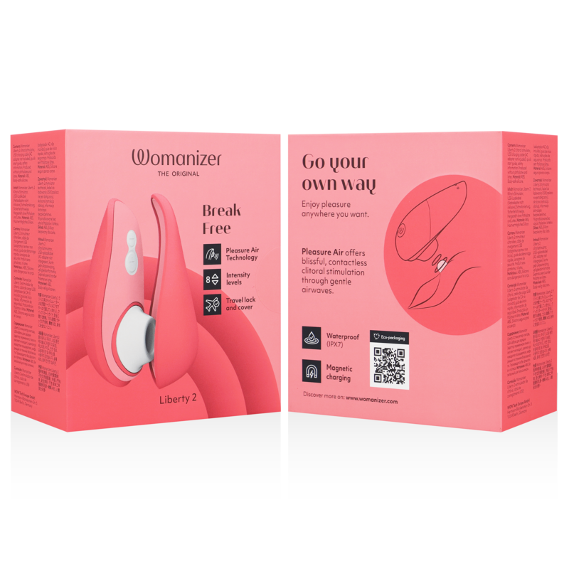 WOMANIZER - LIBERTY 2 CLITORAL STIMULATOR &amp; SUCKER LIGHT GREEN
