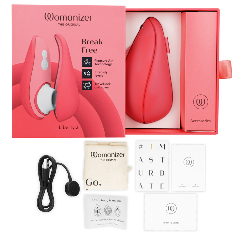 WOMANIZER - LIBERTY 2 CLITORAL STIMULATOR &amp; SUCKER LIGHT GREEN