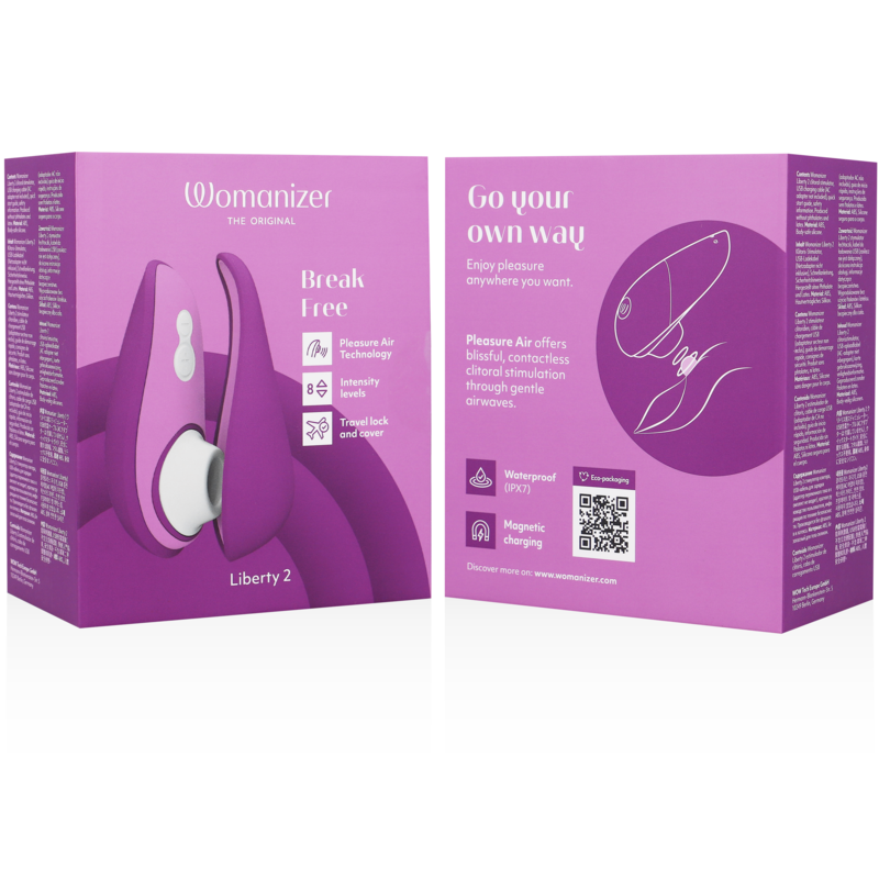 WOMANIZER - LIBERTY 2 CLITORAL STIMULATOR &amp; SUCKER LIGHT GREEN