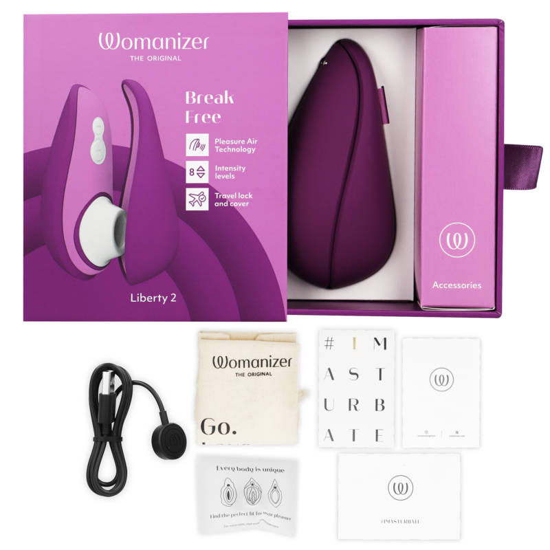 WOMANIZER - LIBERTY 2 CLITORAL STIMULATOR &amp; SUCKER LIGHT GREEN