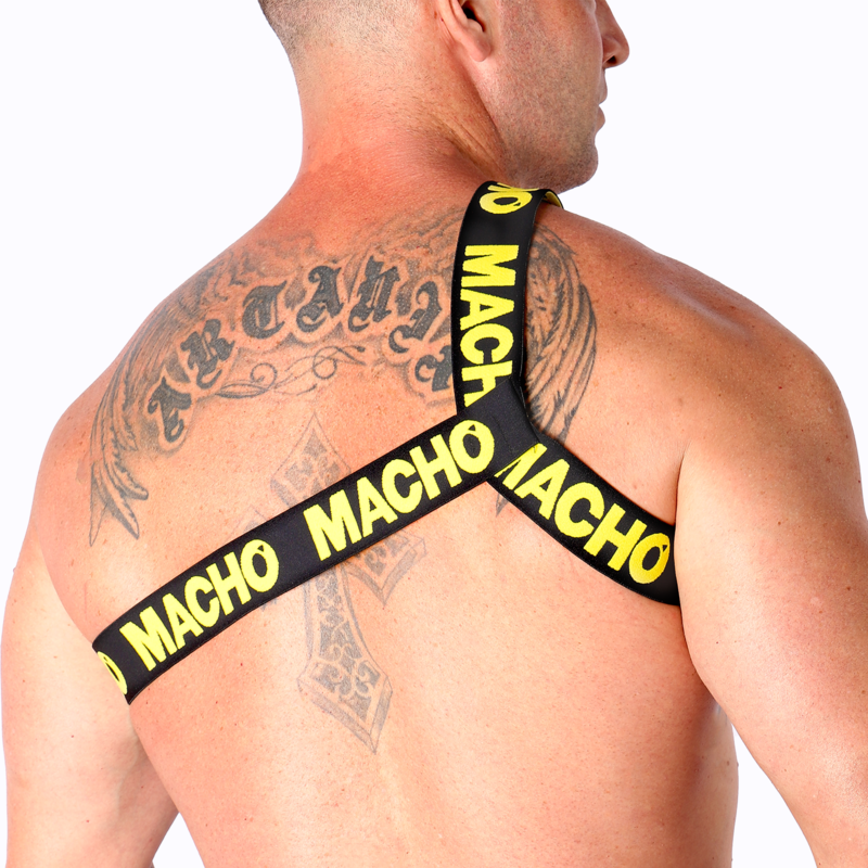 MACHO - ARNÊS ROMANO BRANCO S/M