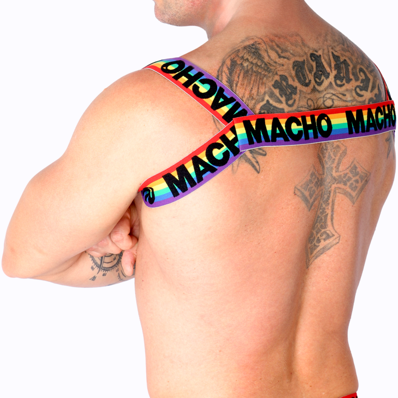 MACHO - ARNÊS ROMANO BRANCO S/M