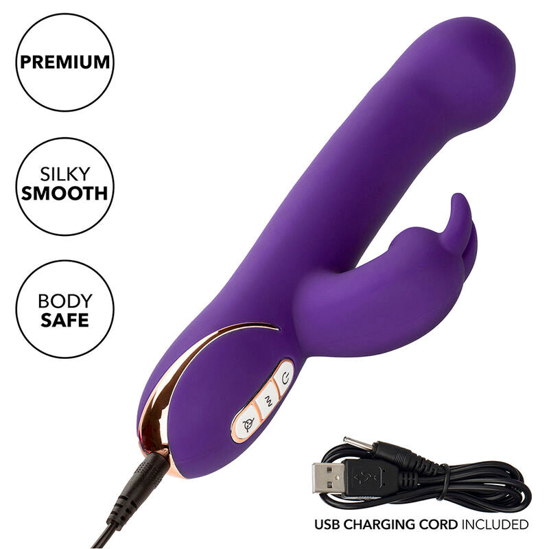 CALEXOTICS - JACK RABBIT VIBRATOR AND STIMULATOR 7 VIBRATIONS AND SUCTION MODE BLUE