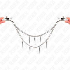 KINK - PINÇAS PARA BICOS COM CORRENTES DE PONTOS 30 CM