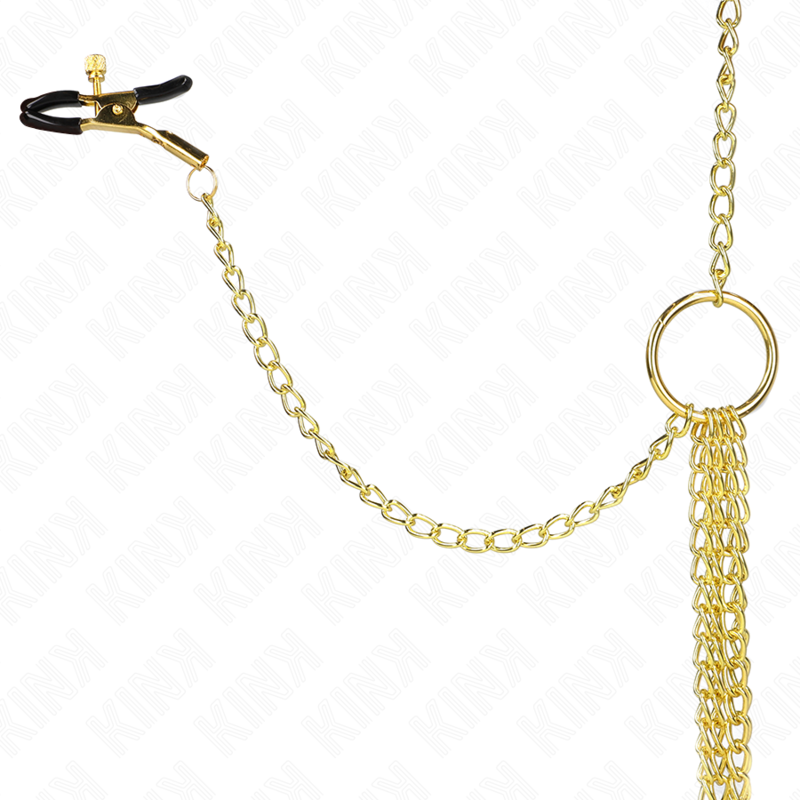 KINK - 4 ADJUSTABLE NIPPLE AND CLITORITE CLAMPS GOLD