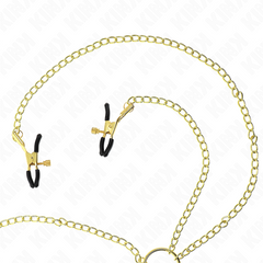 KINK - 4 ADJUSTABLE NIPPLE AND CLITORITE CLAMPS GOLD