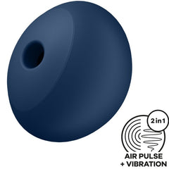 SATISFYER - AIR POWER 4 STIMULATOR AND VIBRATOR 12 VIBRATIONS BLUE