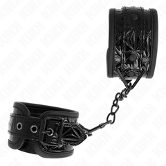 KINK - ADJUSTABLE BLACK DIAMOND PATTERN WRIST 17-26 CM X 5.5 CM