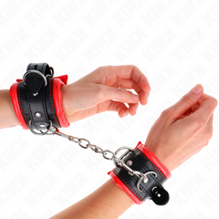 KINK - HEAVY WRIST WITH ADJUSTABLE RED FUR LINING 20-30 CM X 6 CM