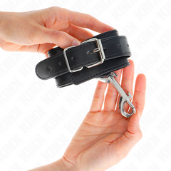 KINK - WRIST RESTRAINTS - SINGLE RIVET ROW AND LARGE BLACK ADJUSTABLE BUCKLE 17-28 CM X 5 CM