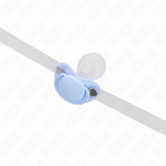 KINK - LIGHT BLUE PACIFIER SHAPED GAG 5.5 x 4 CM ADJUSTABLE 43-60 CM