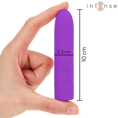INTENSE - SYMONE  USB RECARREGÁVEL VIBRATÓRIA BULLET 8 VIBRAÇÕES ROXO 10 X 2,2 CM