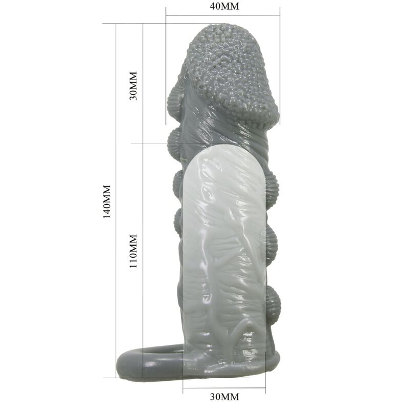 PRETTY LOVE - REALISTIC SLEEVE FOR PENIS ENLARGEMENT AND GRAY DELAY
