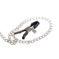 SUBBLIME - 953720 BONDAGE LEATHER STRAPS BREAST CLAMPS BLACK ONE SIZE