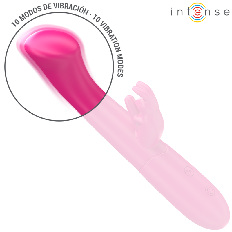 INTENSE - JULIET RABBIT VIBRATOR 18.6 CM 10 VIBRATIONS PINK