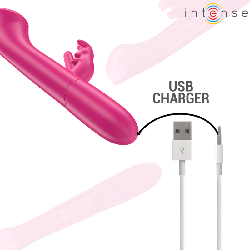 INTENSE - JULIET RABBIT VIBRATOR 18.6 CM 10 VIBRATIONS PINK