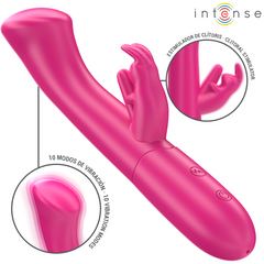 INTENSE - JULIET RABBIT VIBRATOR 18.6 CM 10 VIBRATIONS PINK
