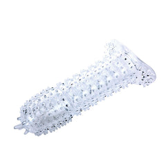 BAILE - PURPLE STIMULATING DOTS PENIS SHEATH 14 CM