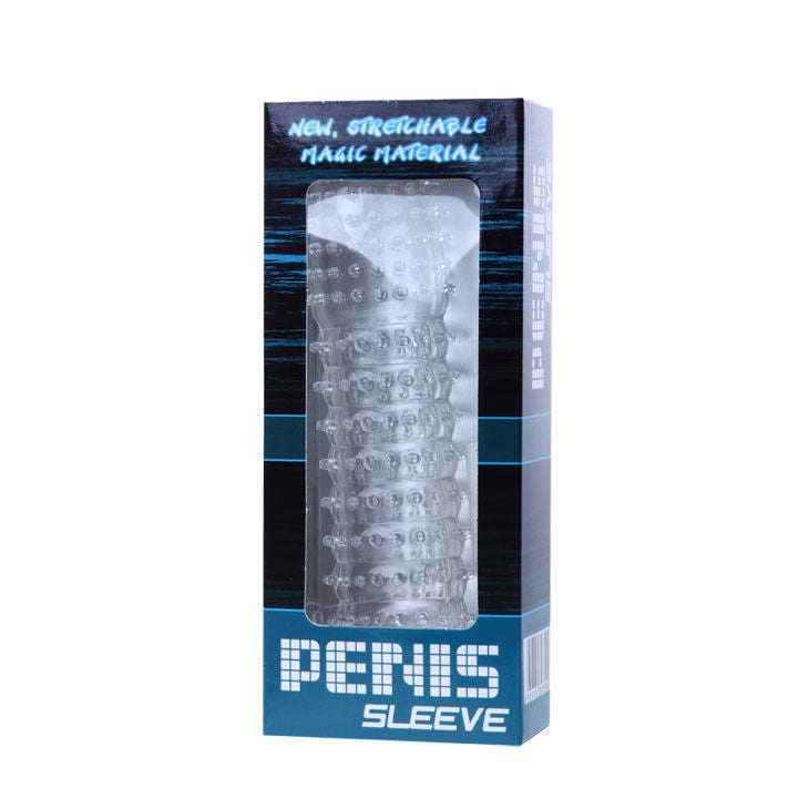 BAILE - PURPLE STIMULATING DOTS PENIS SHEATH 14 CM