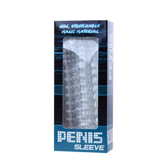 BAILE - PURPLE STIMULATING DOTS PENIS SHEATH 14 CM