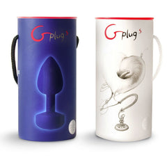 G-VIBE - FUNTOYS GPLUG RECHARGEABLE ANAL VIBRATOR LARGE SKY BLUE 3.9 CM