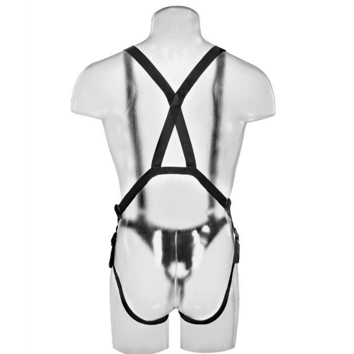 KING COCK - 30.5 CM HOLLOW STRAP-ON SUSPENSION SYSTEM - MEAT