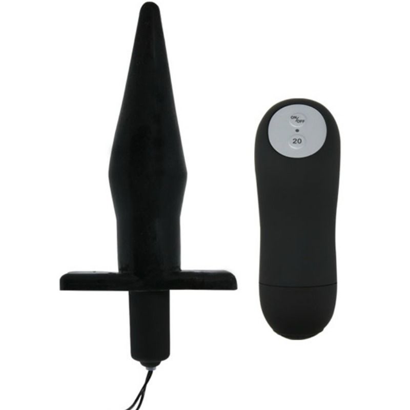 BAILE - BLACK VIBRATING ANAL BUTT PLUG