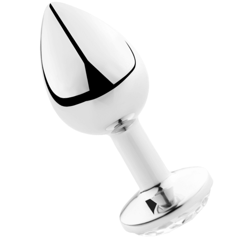 SECRETPLAY - TRANSPARENT ALUMINUM ANAL PLUG 7CM 