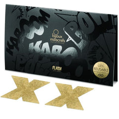 BIJOUX - INDISCRETS GOLD BICOFLASH COVERS