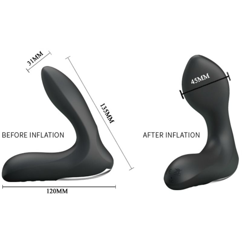 PRETTY LOVE - LEONARD INFLATABLE PROSTHETIC MASSAGER WITH VIBRATION