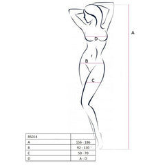 PASSION - WOMAN BS014 BODYSTOCK BRANCO TAMANHO ÚNICO