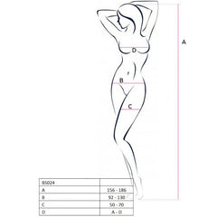 PASSION - WOMAN BS024 BODYSTOCKING PRETO TAMANHO ÚNICO