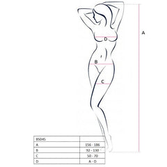 PASSION - WOMAN BS045 BODYSTOCK BRANCO TAMANHO ÚNICO