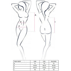 PASSION - WOMEN'S TRIXY TEDDY BLACK SIZE S/M