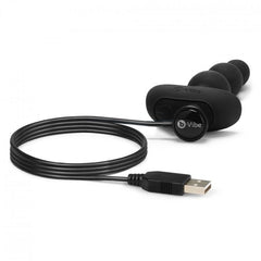 B-VIBE - ANAL TRIPLET BLACK REMOTE CONTROL BEADS