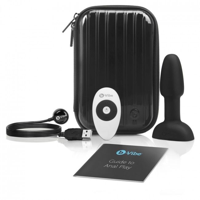 B-VIBE - REMOTE CONTROL ANAL PLUG RIMMING PETITE BLACK