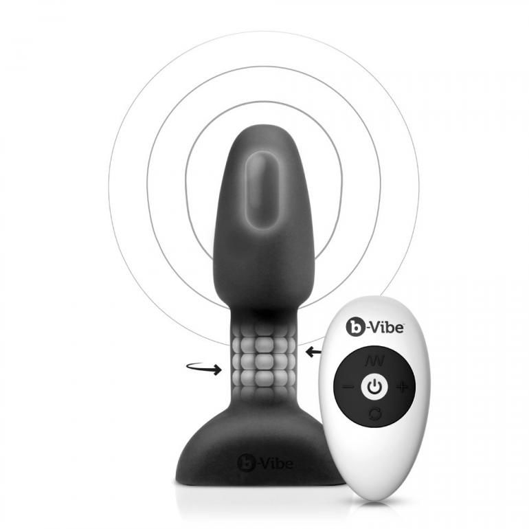B-VIBE - REMOTE CONTROL ANAL PLUG RIMMING PETITE BLACK