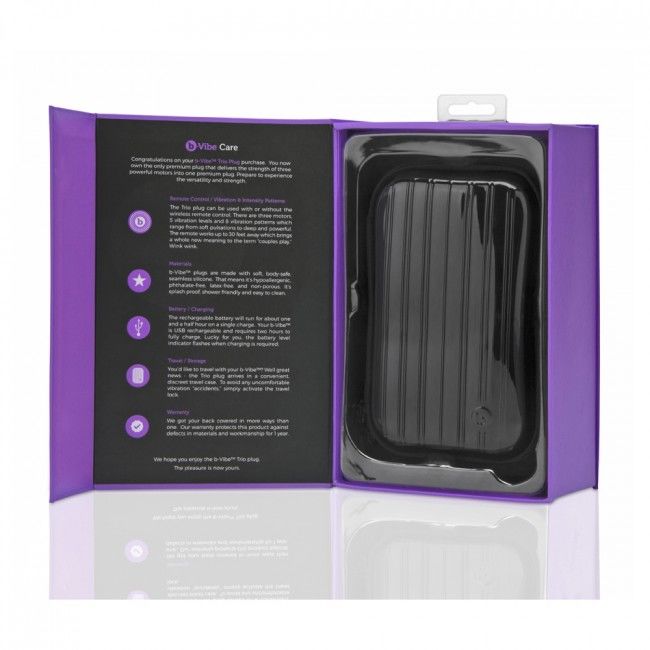 B-VIBE - PURPLE REMOTE CONTROL ANAL PLUG TRIO