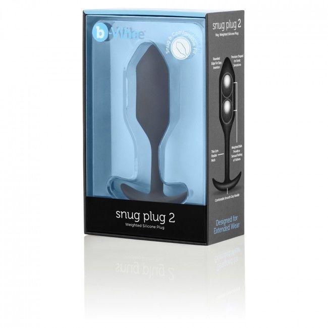 B-VIBE - ANAL PLUG SNUG 2 BLACK