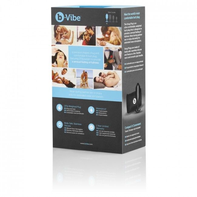 B-VIBE - ANAL PLUG SNUG 4 BLACK