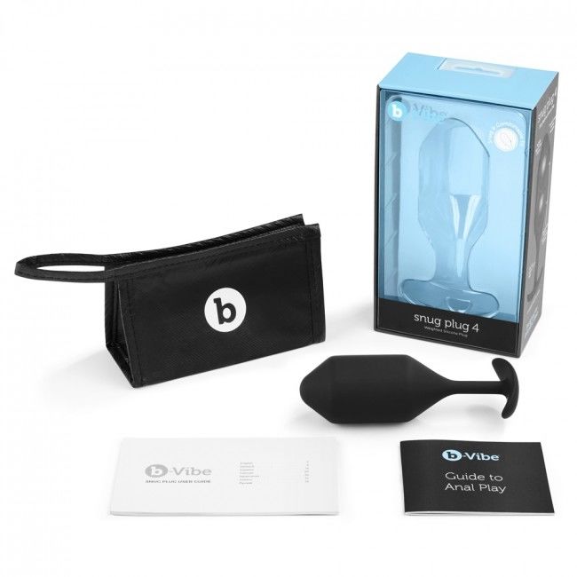 B-VIBE - ANAL PLUG SNUG 4 BLACK