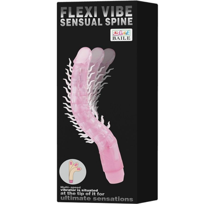 BAILE - FLEXI VIBE SENSUAL SPINE FOLDING VIBRATING DILDO 23.5 CM