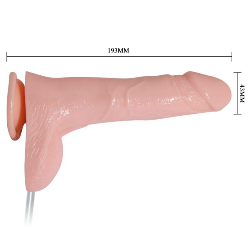 DANCE - PENIS WITH VIBRATING FUNCTION AND WATERSPRAY EJACULATION
